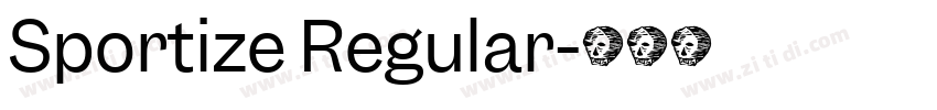 Sportize Regular字体转换